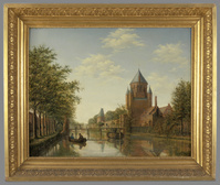 KS 219
<br/>
De Kleine Houtpoort, Haarlem
<br/>
<em>Rente Linsen, Anthony Gabriel (1799-1840)</em>